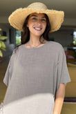 Made in Italy Milo Cotton Slouch Sac Dress Mocha